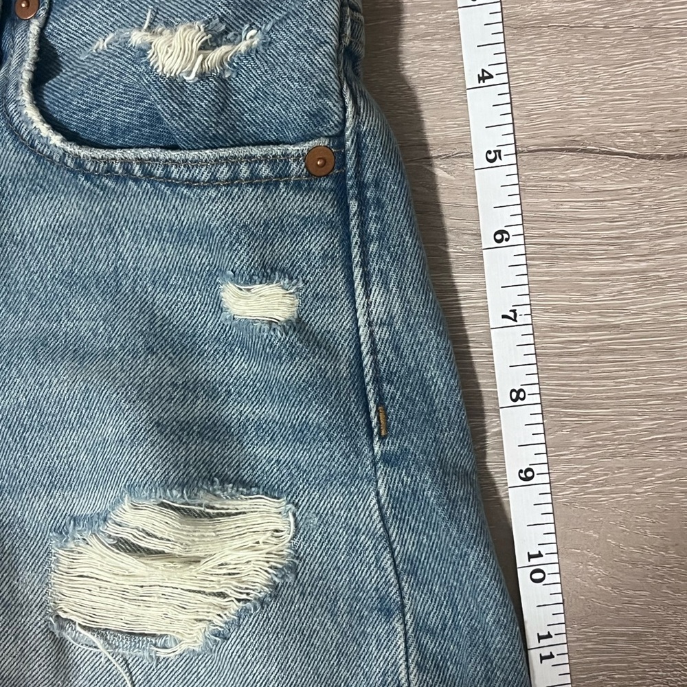 🦋 Madewell Distressed Denim Shorts - Vintage Vibes | Size 23 - Picture 2 of 11